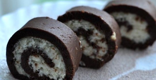 Рулет из печенья без выпечки