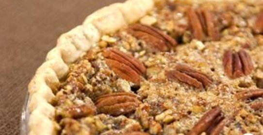 Английский пирог с орехами и карамелью