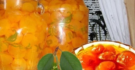 Варенье из белой черешни