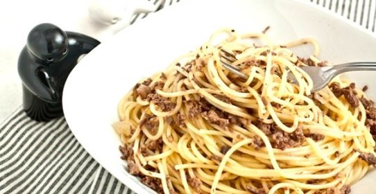 Спагетти с фаршем в мультиварке