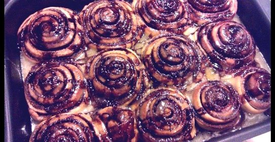 Классические булочки синнабон с корицей