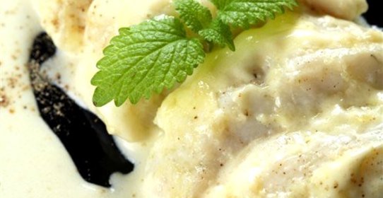 Треска, тушенная с белым вином