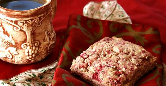 Сливочные лепешки с малиной