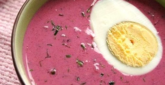 Борщ с кислым молоком