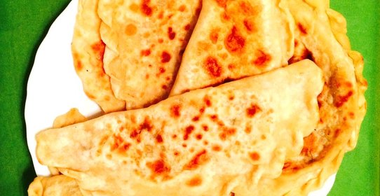 Чебуреки с грибами и сыром