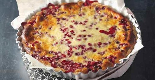 Брусничный финский пирог