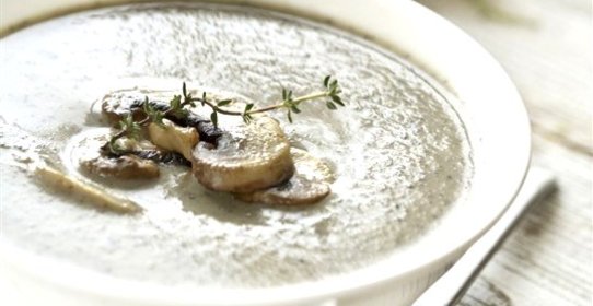 Грибной суп-пюре с белым вином