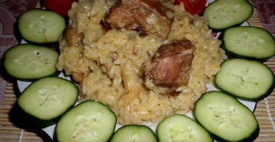 Плов из молодой уточки