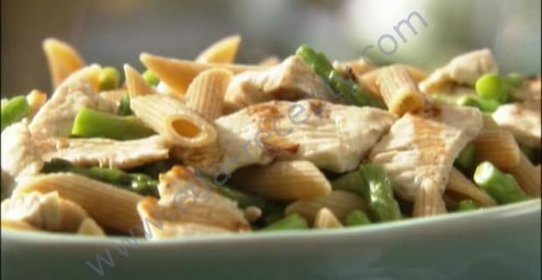 Паста со спаржей и индейкой