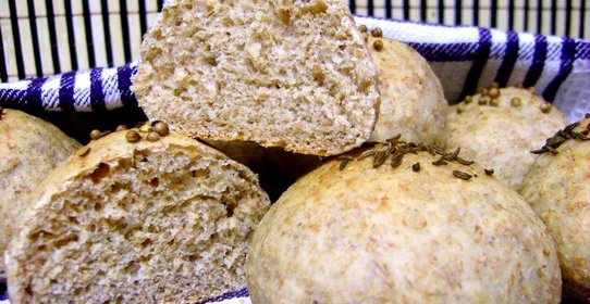 Булочки с отрубями