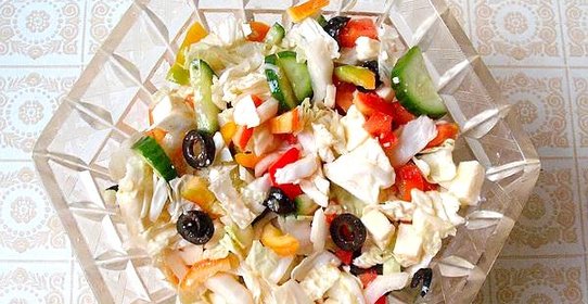 Греческий салат на Новый год