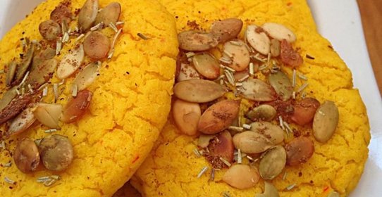 Фасолевое печенье с шафраном