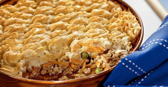 Пастуший пирог (shepherds pie), запеканка из картофеля и бараньего фарша
