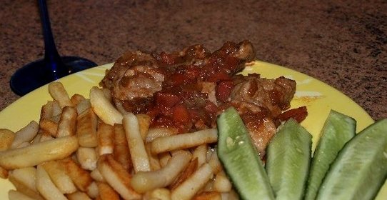 Телятина, жареная на сковороде