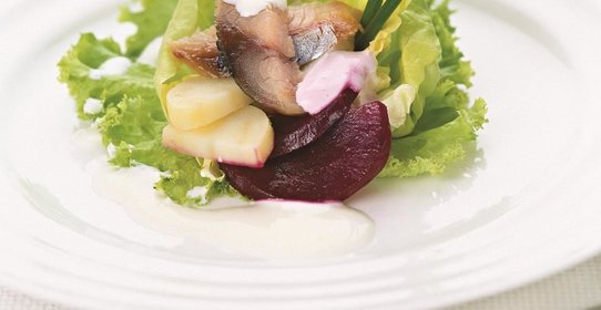 Блинчики с творогом и клюквой