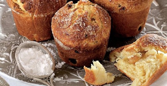 Булочки с изюмом