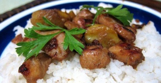 Курица с приправами в соевом соусе