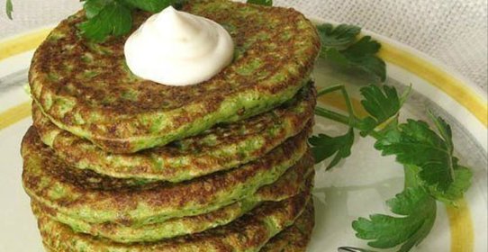 Оладьи из брокколи