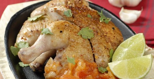 Цыплята с острым томатным джемом