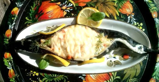 Скумбрия в духовке с сыром