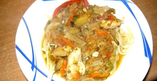 Лагман из курицы