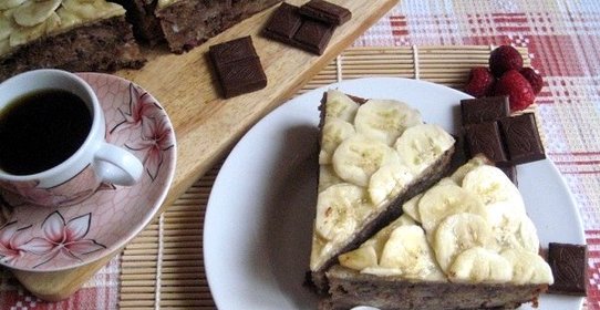 Банановая коврижка в мультиварке