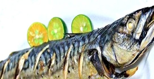 Скумбрия на решетке в фольге