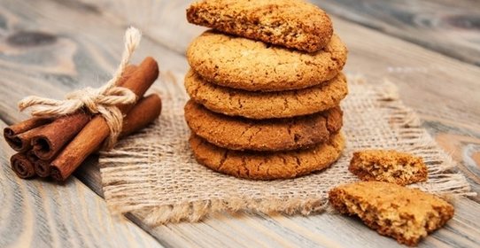 Овсяное печенье с корицей