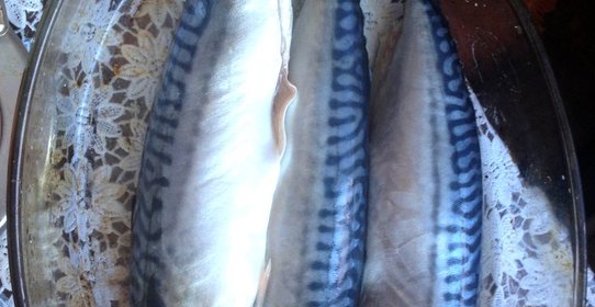 Скумбрия, запеченная в фольге, со сладким перцем