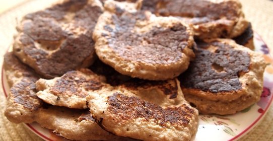 Овсяные оладьи с бананом