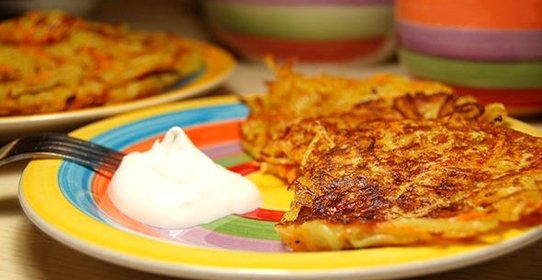 Картофельные оладьи постные