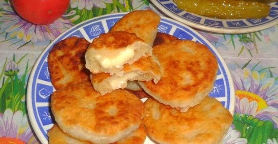 Оладьи с плавлеными сырками