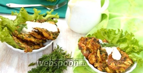 Оладьи из варёных яиц, зелёного лука и укропа