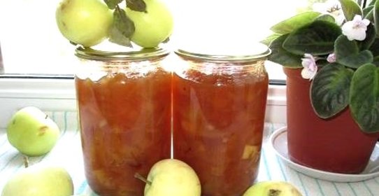 Варенье из яблок Белый налив дольками
