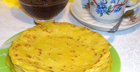 Тыквенно - миндальные блины