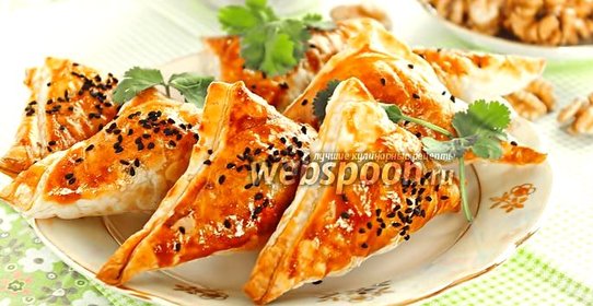 Пирожки с фаршем и орехами