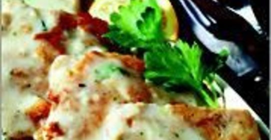 Рыба с белым соусом