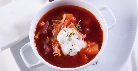 Борщ с грибами