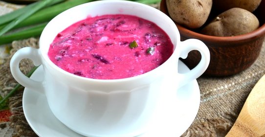 Борщ на кефире