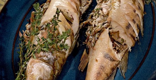 Судак, фаршированный рисом