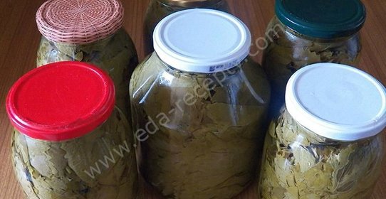 Маринованные виноградные листья