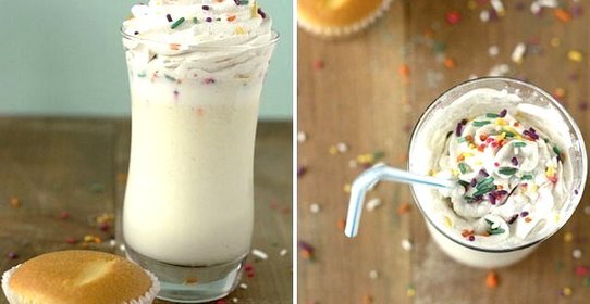 Молочный коктейль со вкусом капкейка