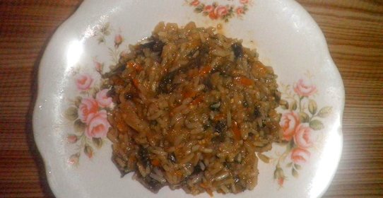 Плов с баклажанами