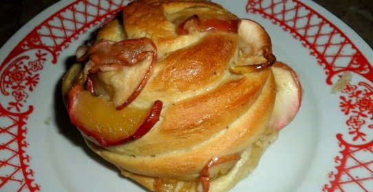 Булочки с корицей и яблоком