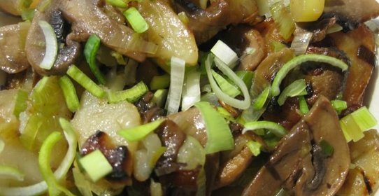 Жареная картошка с грибами