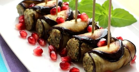 Баклажаны по-грузински с соусом сациви