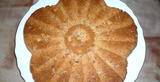 Постный пирог с вареньем