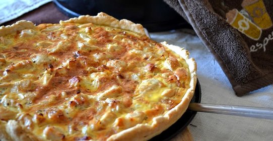 Пицца с курицей и колбасой