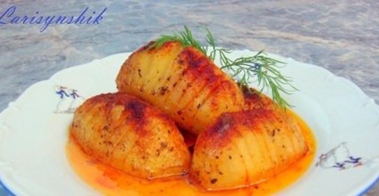 Картофель в апельсиновой глазури