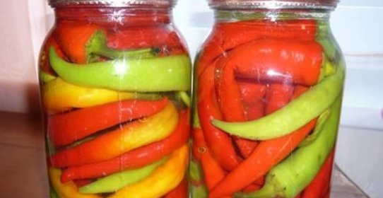 Острый перец, маринованный на зиму